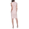 image:imageKarl Lagerfeld Womens Sleeveless Round Neck with Notch Textured Tweed DressHot Coral Soft White Multi
