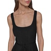 image:imageKarl Lagerfeld Womens Sleeveless Scoop Neck Belted Aline Midi DressBlack