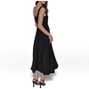 image:imageKarl Lagerfeld Womens Sleeveless Scoop Neck Belted Aline Midi DressBlack