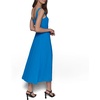 image:imageKarl Lagerfeld Womens Sleeveless Scoop Neck Belted Aline Midi DressFrench Blue