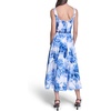 image:imageKarl Lagerfeld Womens Sleeveless Scoop Neck Belted Aline Midi DressPorcelain Blue Multi