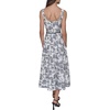 image:imageKarl Lagerfeld Womens Sleeveless Scoop Neck Belted Aline Midi DressSoft WhiteBlack