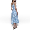 image:imageKarl Lagerfeld Womens Sleeveless Scoop Neck Belted Aline Midi DressSoft WhiteFrench Blue Combo