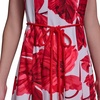 image:imageKarl Lagerfeld Womens Sleeveless Scoop Neck Belted Aline Midi DressTomato Multi