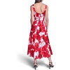 image:imageKarl Lagerfeld Womens Sleeveless Scoop Neck Belted Aline Midi DressTomato Multi