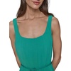 image:imageKarl Lagerfeld Womens Sleeveless Scoop Neck Belted Aline Midi DressVivid Green