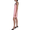 image:imageKarl Lagerfeld Womens Sleeveless Split Neck Contrast Trim Aline Mini Dress with Bow DetailAlmond BlossomBlack