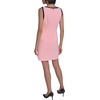 image:imageKarl Lagerfeld Womens Sleeveless Split Neck Contrast Trim Aline Mini Dress with Bow DetailAlmond BlossomBlack