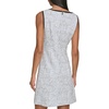 image:imageKarl Lagerfeld Womens Sleeveless Split Neck Contrast Trim Aline Mini Dress with Bow DetailBlack White MultiBlack