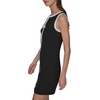 image:imageKarl Lagerfeld Womens Sleeveless Split Neck Contrast Trim Aline Mini Dress with Bow DetailBlackSoft White