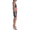 image:imageKarl Lagerfeld Womens Sleeveless Split Neck Contrast Trim Aline Mini Dress with Bow DetailMarineCamelia MultiSoft White