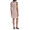image:imageKarl Lagerfeld Womens Sleeveless Split Neck Contrast Trim Aline Mini Dress with Bow DetailPink MultiBlack