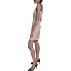 image:imageKarl Lagerfeld Womens Sleeveless Split Neck Contrast Trim Aline Mini Dress with Bow DetailPink MultiBlack