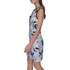 image:imageKarl Lagerfeld Womens Sleeveless Split Neck Contrast Trim Aline Mini Dress with Bow DetailSoft White ComboBlack