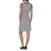 image:imageKarl Lagerfeld Womens Sleeveless Split Neck Contrast Trim Aline Mini Dress with Bow DetailSoft White MultiBlack