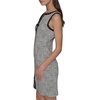image:imageKarl Lagerfeld Womens Sleeveless Split Neck Contrast Trim Aline Mini Dress with Bow DetailSoft White MultiBlack