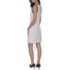 image:imageKarl Lagerfeld Womens Sleeveless Split Neck Contrast Trim Aline Mini Dress with Bow DetailWhiteBlack