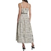 image:imageKarl Lagerfeld Womens Sleeveless Square Neck Drope Waist Maxi Dress with Rope BeltBisqueBlack Multi