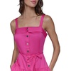 image:imageKarl Lagerfeld Womens Sleeveless Square Neck Drope Waist Maxi Dress with Rope BeltBright Fuschia