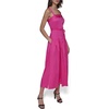 image:imageKarl Lagerfeld Womens Sleeveless Square Neck Drope Waist Maxi Dress with Rope BeltBright Fuschia
