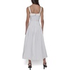 image:imageKarl Lagerfeld Womens Sleeveless Square Neck Drope Waist Maxi Dress with Rope BeltSoft White