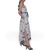 image:imageKarl Lagerfeld Womens Sleeveless Square Neck Drope Waist Maxi Dress with Rope BeltSoft White Multi