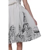 image:imageKarl Lagerfeld Womens Sleeveless Square Neck Metallic Knit Tweed Sheath Mini DressSoft WhiteBlack