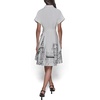 image:imageKarl Lagerfeld Womens Sleeveless Square Neck Metallic Knit Tweed Sheath Mini DressSoft WhiteBlack