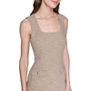 image:imageKarl Lagerfeld Womens Sleeveless Square Neck Stretch Texture Mini Dress with PocketsTruffle