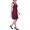 image:imageKarl Lagerfeld Womens Sleeveless Square Neck Stretch Texture Mini Dress with PocketsWine