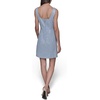 image:imageKarl Lagerfeld Womens Sleeveless Square Neck Tweed Aline Mini DressChambray Blue