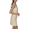image:imageKarl Lagerfeld Womens Sleeveless Square Neck Tweed Aline Mini DressFresia YellowSoft White