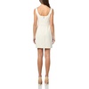 image:imageKarl Lagerfeld Womens Sleeveless Square Neck Tweed Aline Mini DressIvory