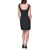 image:imageKarl Lagerfeld Womens Sleeveless Square Neck Tweed Aline Mini DressMidnight Black