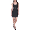 image:imageKarl Lagerfeld Womens Sleeveless Square Neck Tweed Aline Mini DressMidnight Black
