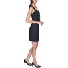 image:imageKarl Lagerfeld Womens Sleeveless Square Neck Tweed Aline Mini DressMidnight Black