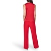 image:imageKarl Lagerfeld Womens Sleeveless Strappy VNeck Woven BlouseAdmiral Red