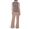 image:imageKarl Lagerfeld Womens Sleeveless Strappy VNeck Woven BlouseBlack Multi