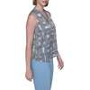 image:imageKarl Lagerfeld Womens Sleeveless Strappy VNeck Woven BlouseGlacier Blue Multi