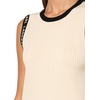 image:imageKarl Lagerfeld Womens Sleeveless Sweater with Classic Karl Logo ArmholesBisqueBlack