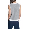 image:imageKarl Lagerfeld Womens Sleeveless VNeck Classic Sweater VestSoft WhiteNaval Academy