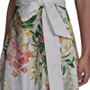 image:imageKarl Lagerfeld Womens Sleeveless VNeck Cotton Sateen Midi Placement Floral DressSoft White Multi