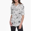 image:imageKarl Lagerfeld Womens Soft Everyday BlouseWhiteBlack Combo