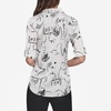 image:imageKarl Lagerfeld Womens Soft Everyday BlouseWhiteBlack Combo
