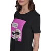 image:imageKarl Lagerfeld Womens Soft Everyday Logo Casual TShirtBlackPink