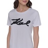 image:imageKarl Lagerfeld Womens Soft Everyday Logo Casual TShirtWhite