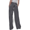 image:imageKarl Lagerfeld Womens Soft Everyday Striped Casual PantBlackSoft White