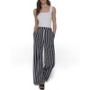 image:imageKarl Lagerfeld Womens Soft Everyday Striped Casual PantBlackSoft White