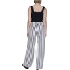 image:imageKarl Lagerfeld Womens Soft Everyday Striped Casual PantSoft WhiteBlack