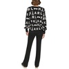 image:imageKarl Lagerfeld Womens Soft Everyday SweaterBlackSoft WhiteSilverGunmental